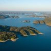 Aerial view of Dale Hollow Lake on the Kentucky-Tennessee line