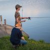 Fishing on Lake Reba in Richmond, Kentucky