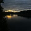 Sunset over Herrington Lake, Kentucky's deepest lake