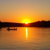 Sunset fishing at Rough River Lake, Kentucky